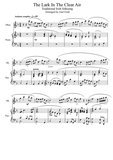 The Lark In The Clear Air (arr. Gail Ford)