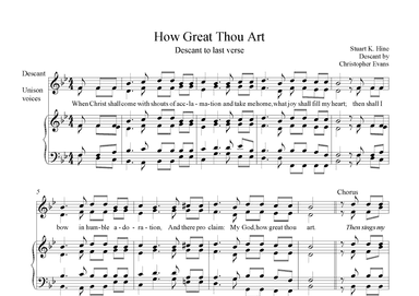 How Great Thou Art Descant