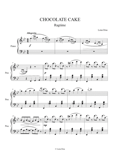 Chocolate Cake Ragtime