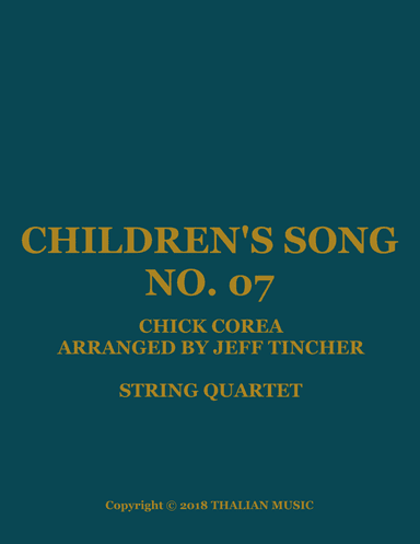 Children's Song No. 7 (arr. Jeff Tincher)