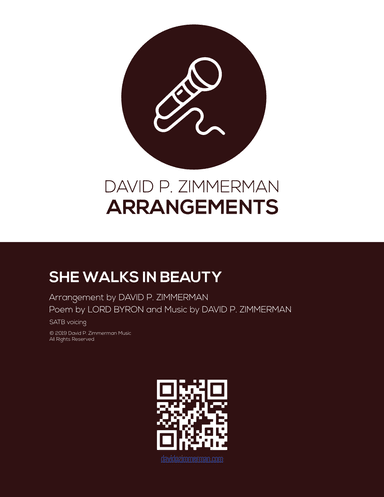 She Walks in Beauty (SATB)
