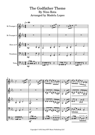 The Godfather (love Theme) (arr. Madelu Lopes)