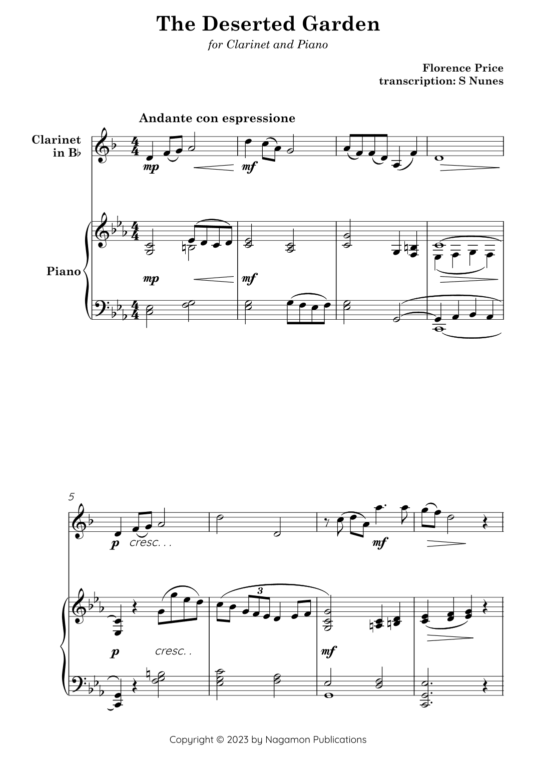 The Deserted Garden (arr. Steven Nunes)