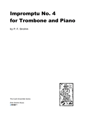 Impromptu No. 4 for Trombone and Piano
