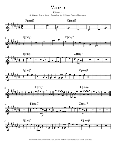 Vanish (arr. Dennis Cheng)