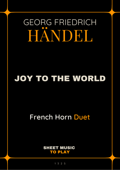 Joy To The World - French Horn Duet (Full Score and Parts) (arr. César Madeira)