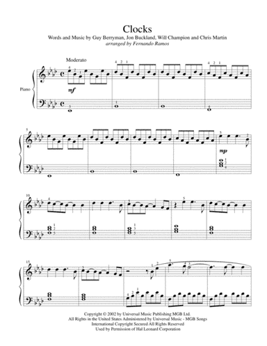 Clocks (arr. Fernando Ramos)