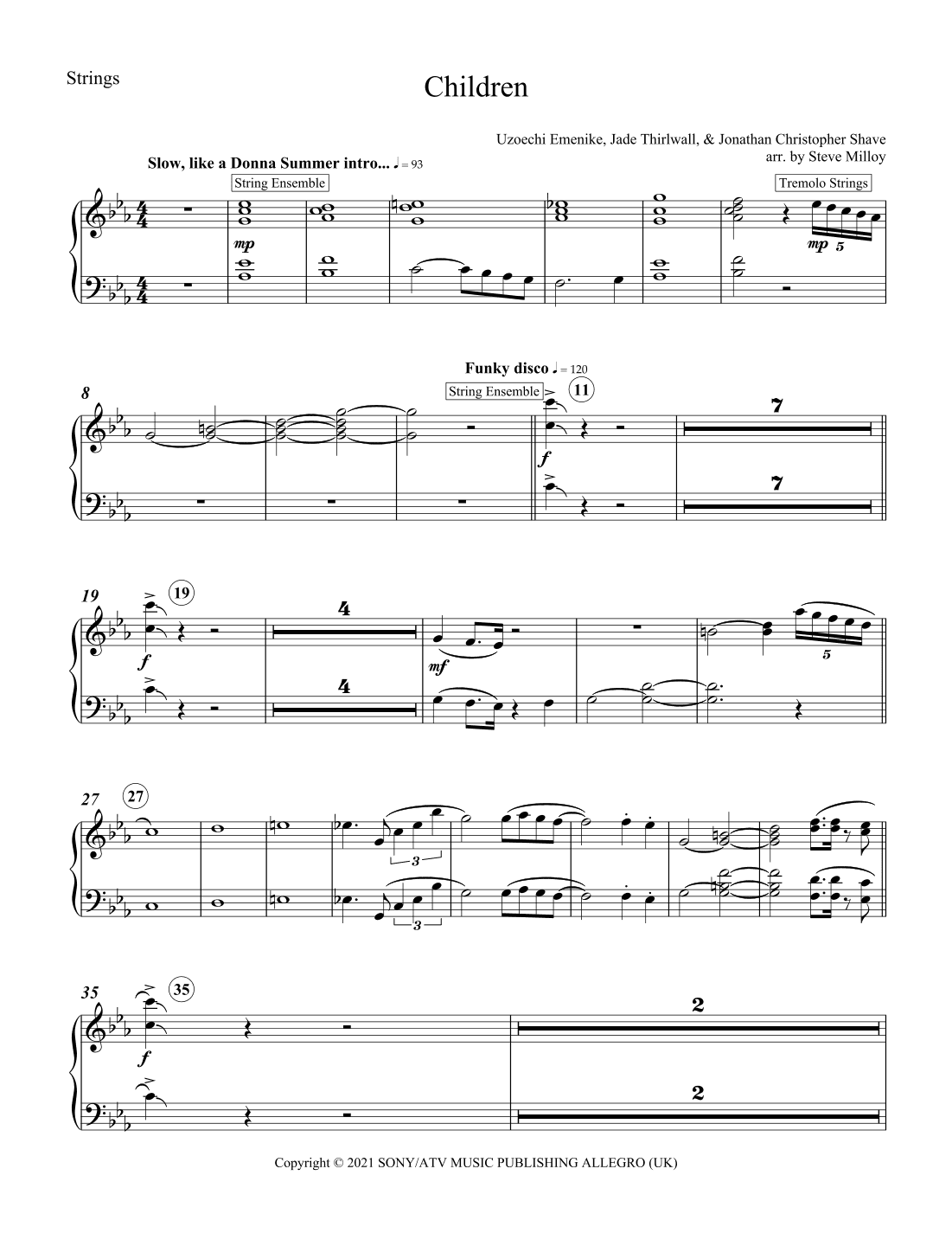 Children (arr. Steve Milloy)
