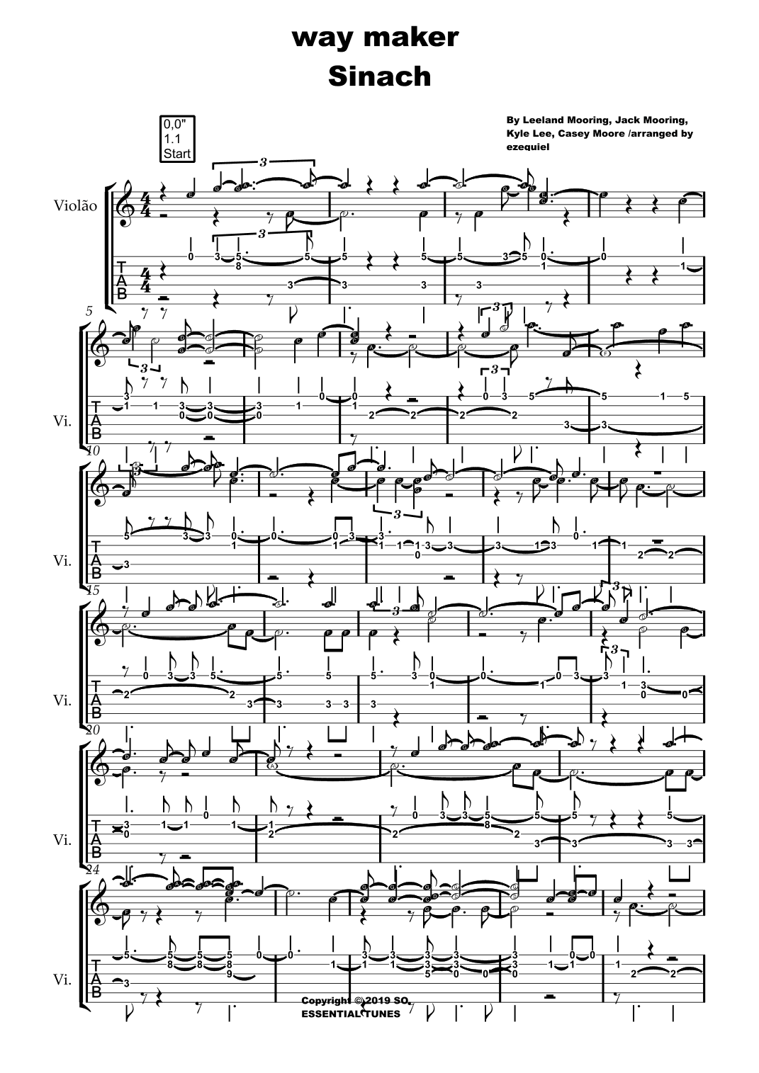 Way Maker (arr. ezequiel zeferino edição)
