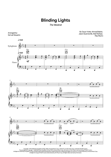 Blinding Lights (arr. Samuel Sequeira)