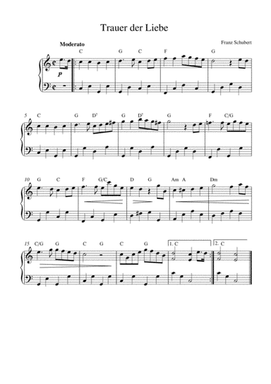 Trauer der Liebe (arr. Kaiserin Rebecca)