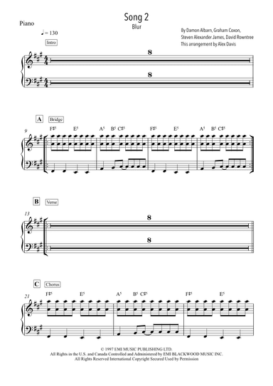 Song 2 (arr. Alex Davis)