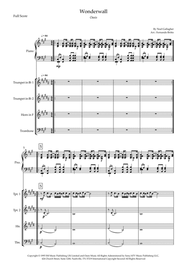 Wonderwall (arr. Fernando Britto)