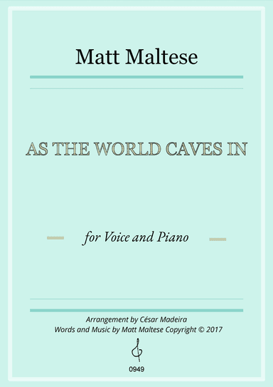 As The World Caves In (arr. César Madeira)