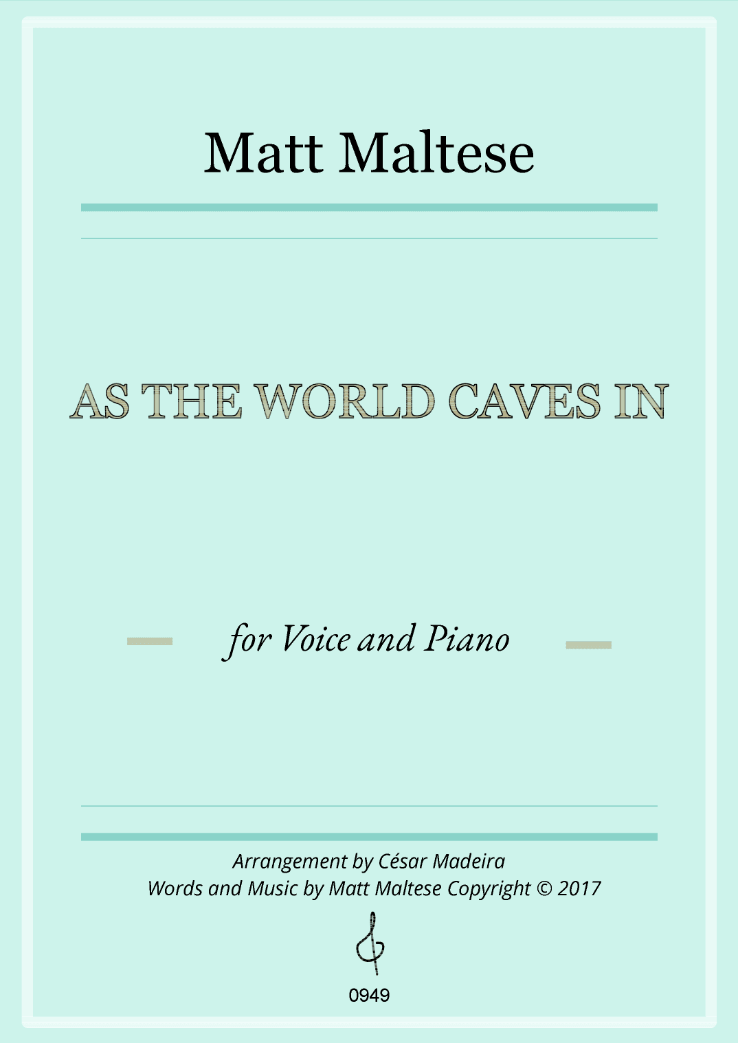 As The World Caves In (arr. César Madeira)