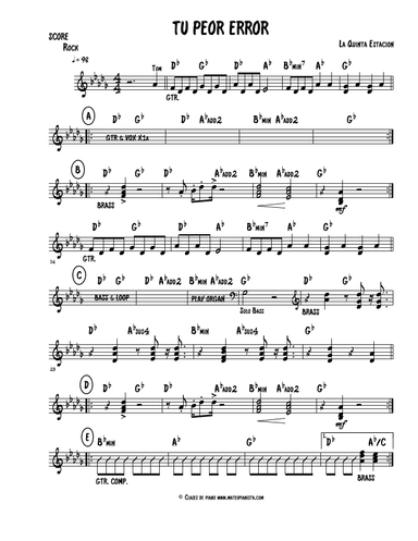 Tu Peor Error (arr. Mateo Aguilar)