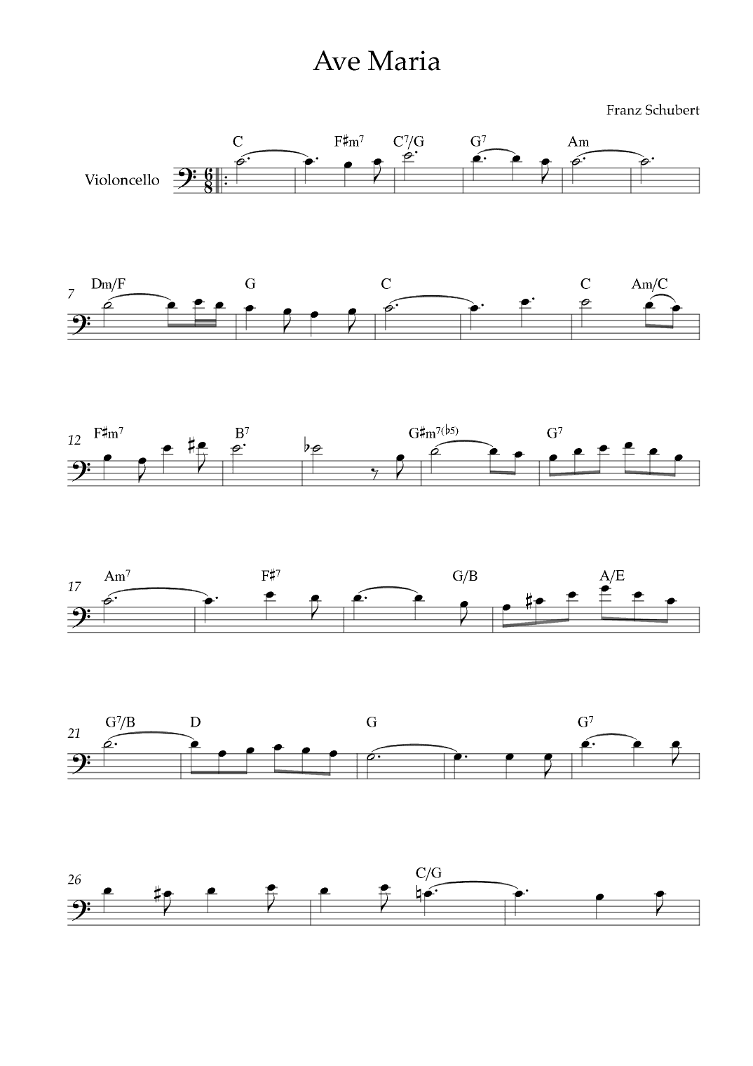 Ave Maria (arr. Karen Gueiros)