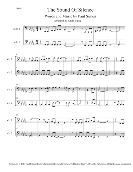 The Sound Of Silence (arr. Kevin Busse)