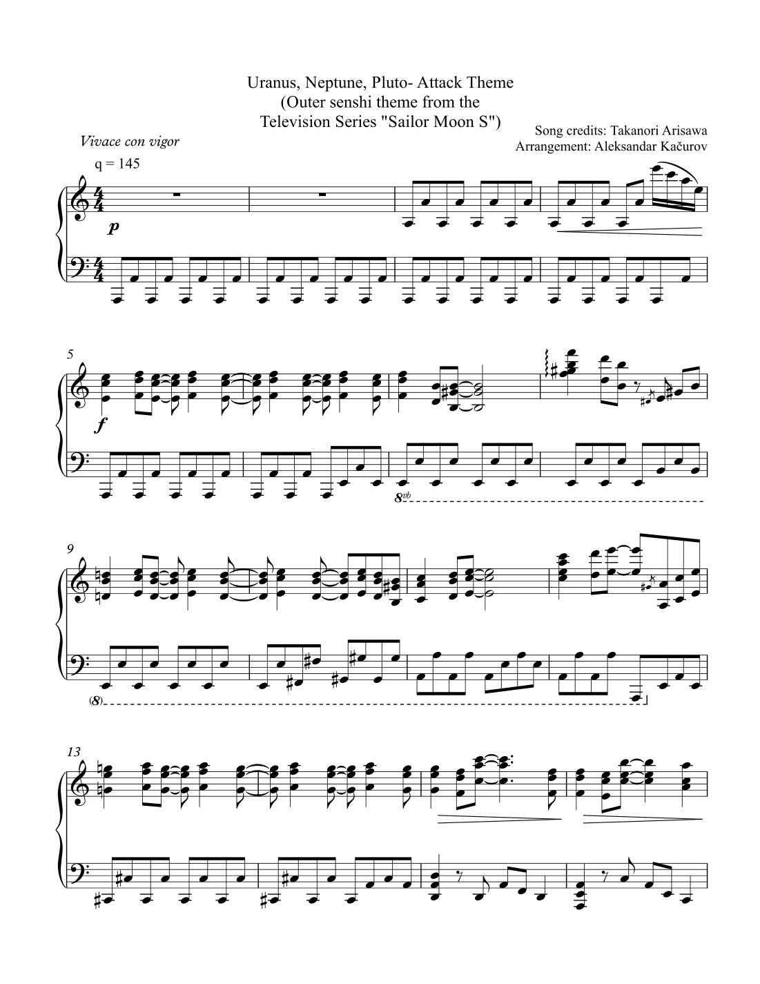 Uranus And Neptune (arr. Aleksandar Kačurov)