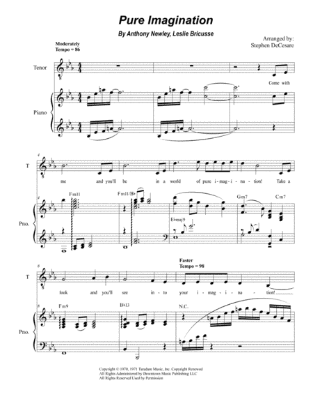 Pure Imagination (arr. Stephen DeCesare)
