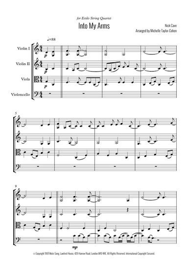 Into My Arms (arr. Michelle Taylor-Cohen)