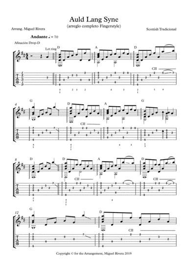 Auld Lang Syne (arr. Miguel Rivera)