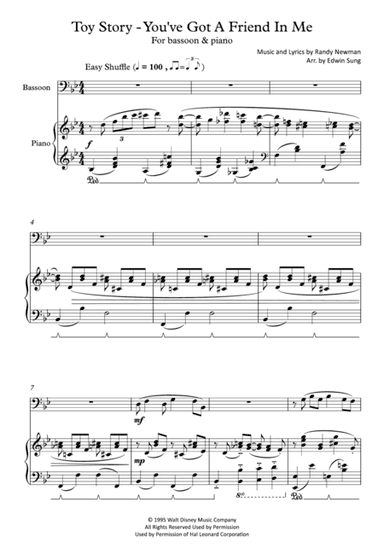 You've Got A Friend In Me (arr. Edwin Sung)