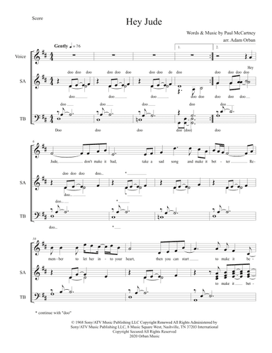 Hey Jude (arr. Adam Orban)
