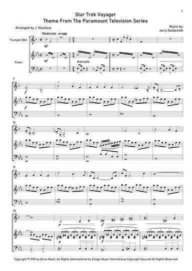 Star Trek - Voyager(r) (arr. John Nicolaus)