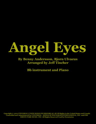 Angel Eyes (arr. Jeff Tincher)