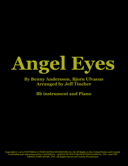 Angel Eyes (arr. Jeff Tincher)