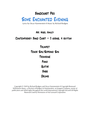 Some Enchanted Evening (arr. Nigel Hanley)
