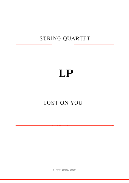 Lost On You (arr. Alex Talanov)