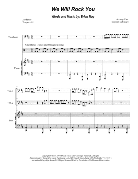 We Will Rock You (arr. Stephen DeCesare)