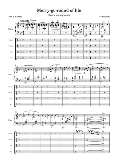 Merry-go-round Of Life (arr. Enrique Llorens)
