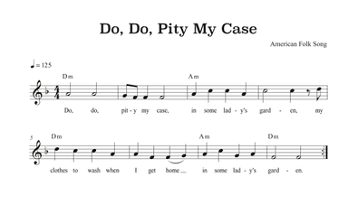 Do, Do Pity My Case (arr. Riverside Guitar School)