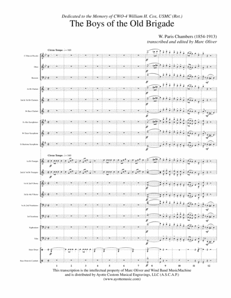 Boys of the Old Brigade (arr. Marc Oliver)