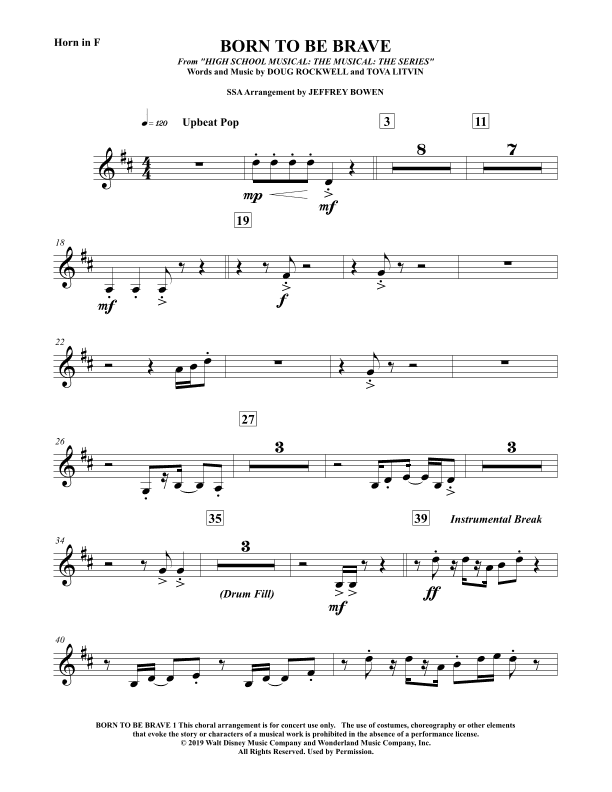 Born To Be Brave (arr. Jeffrey Bowen)