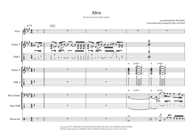 Alive (arr. Joeri de Graaf Muziekproducties)