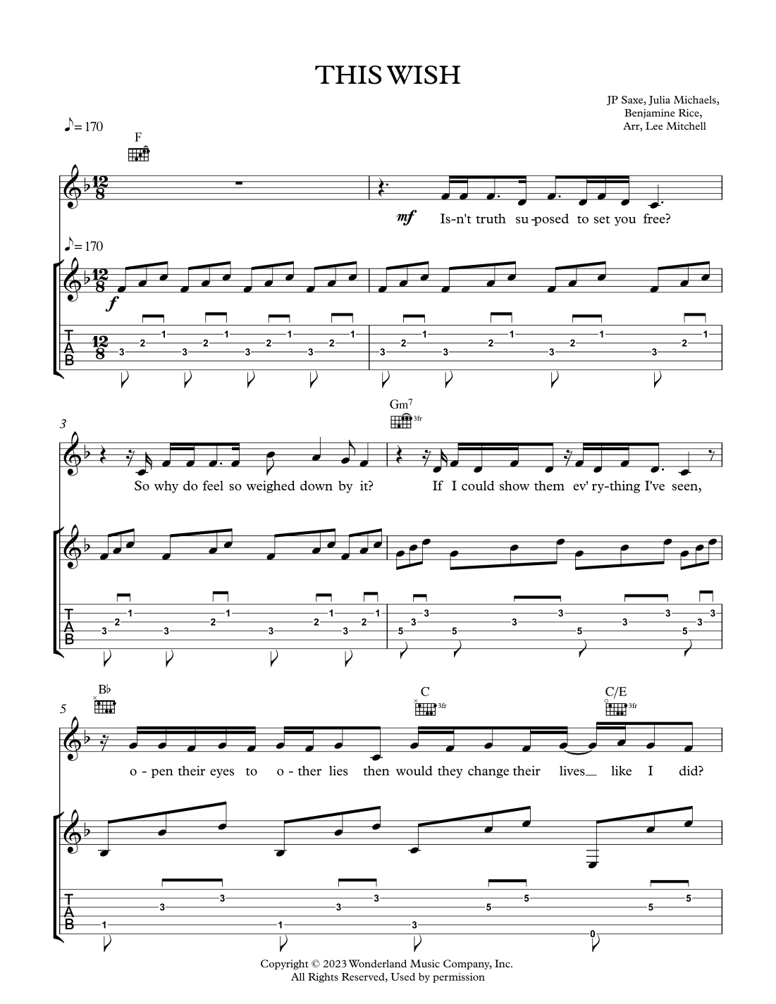This Wish (arr. Lee Mitchell)