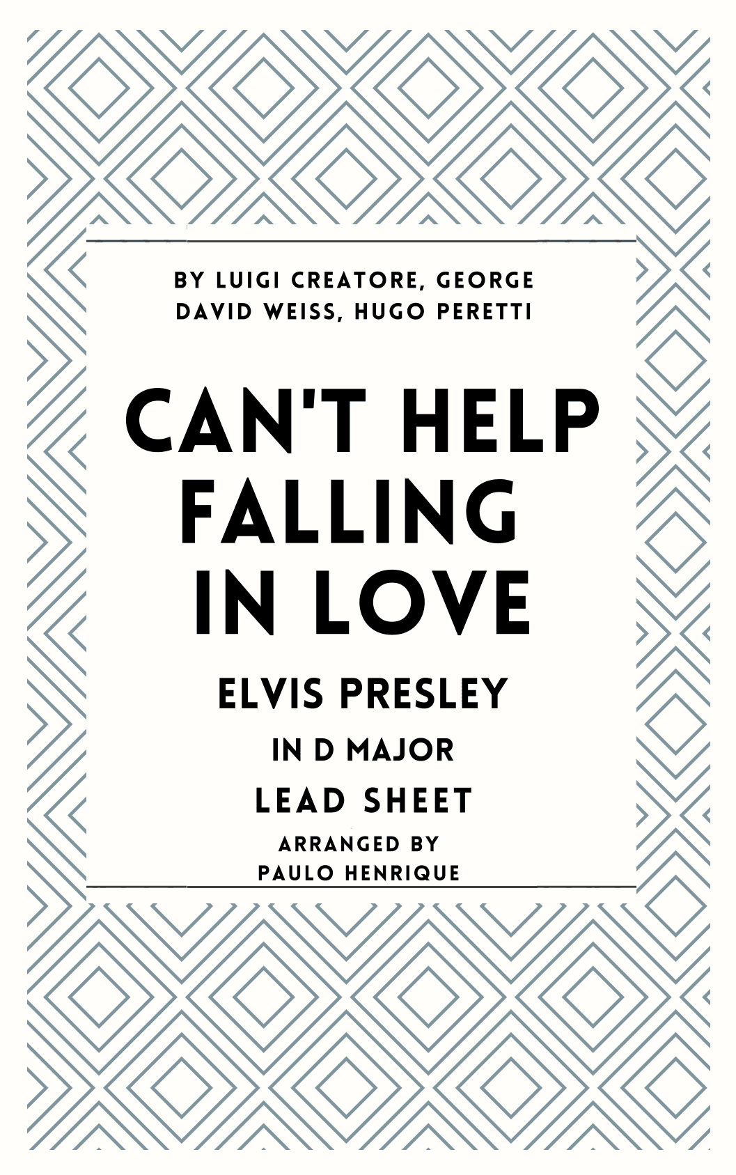 Can't Help Falling In Love (arr. Paulo Henrique)