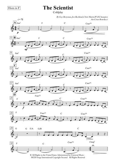 The Scientist (arr. ACT Bortolucci)