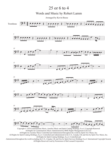 25 Or 6 To 4 (arr. Kevin Busse)