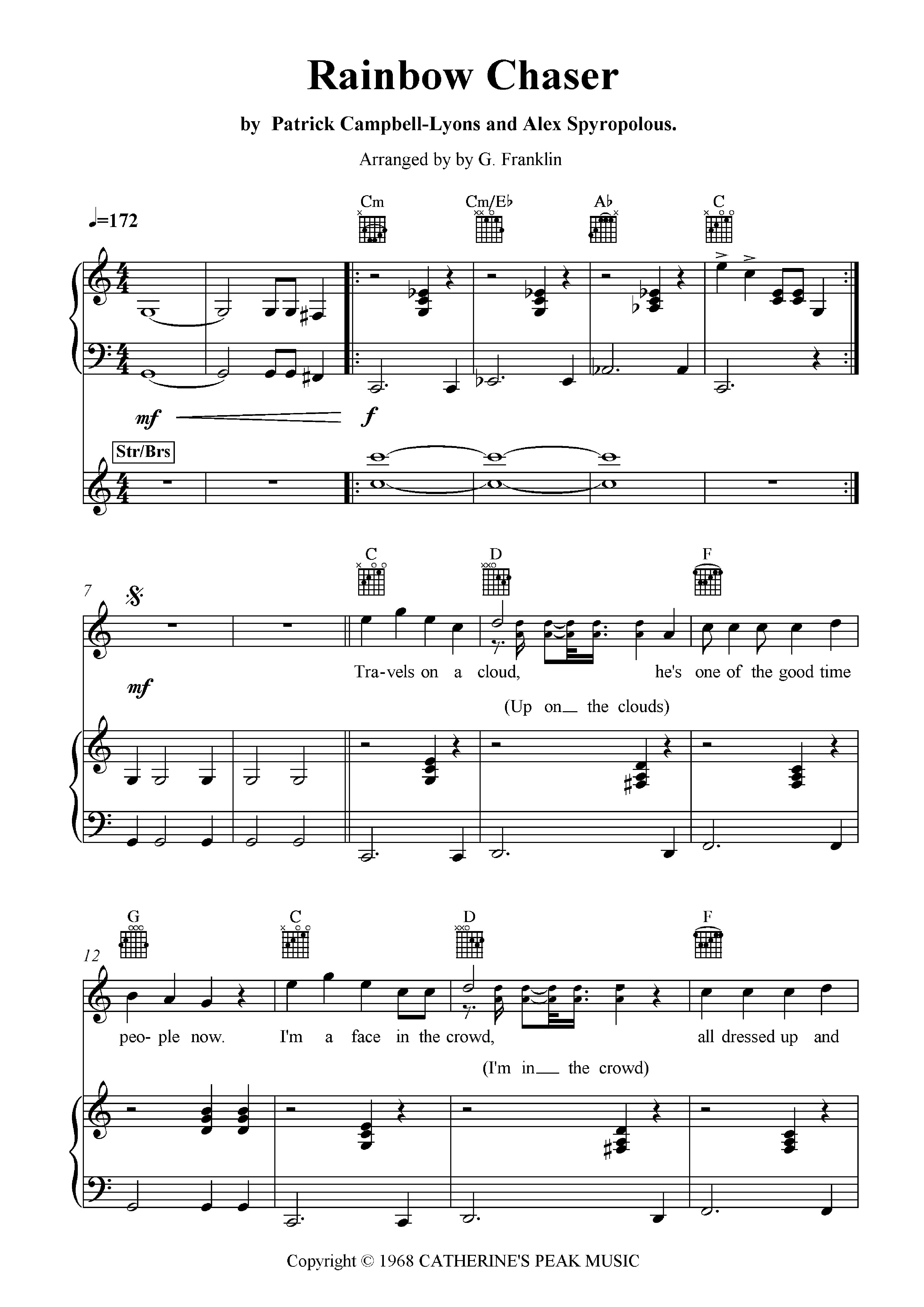 Rainbow Chaser (arr. G. Franklin)