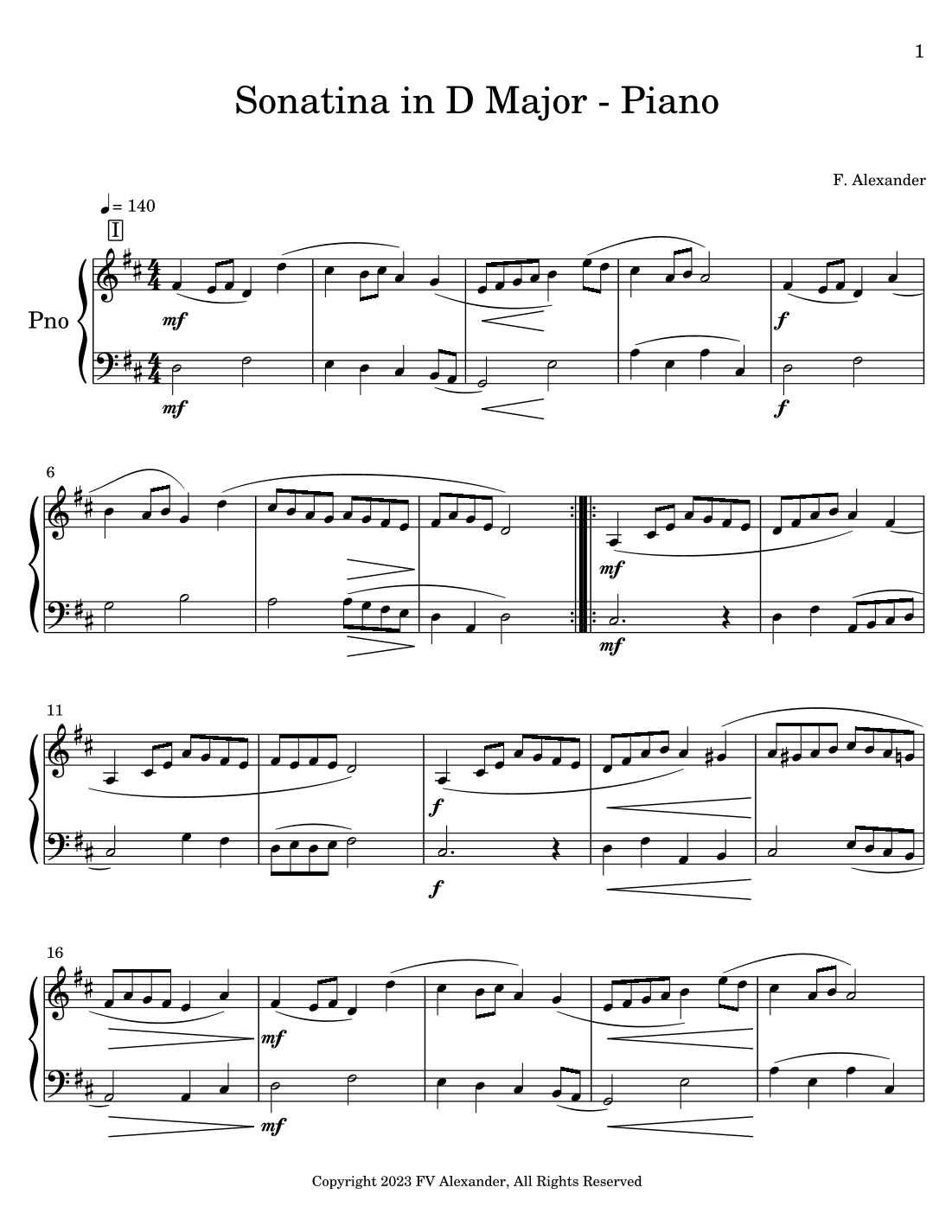 Sonatina in D Major