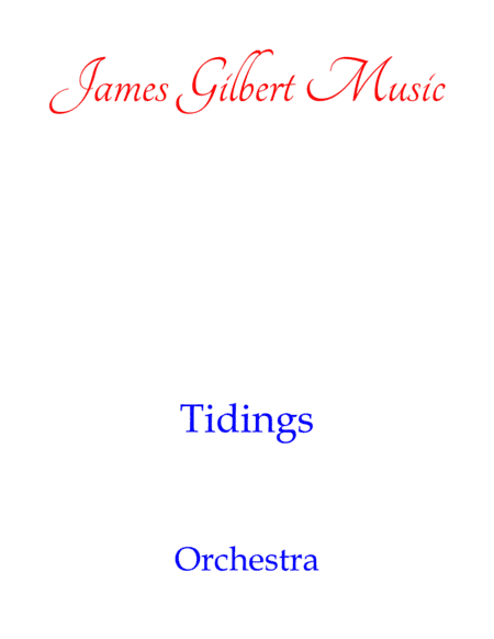 Tidings (arr. James Gilbert)