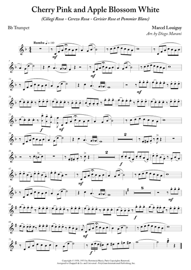 Cherry Pink And Apple Blossom White (arr. Diego Marani)