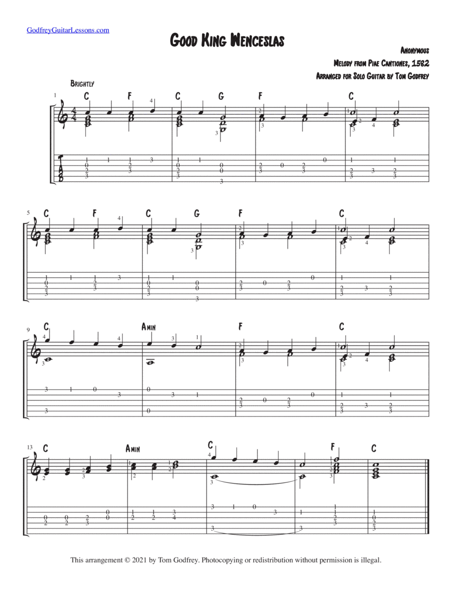 Good King Wenceslas (arr. Tom Godfrey)