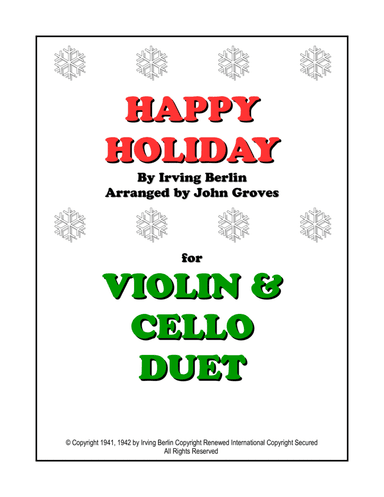 Happy Holiday (arr. John Groves)