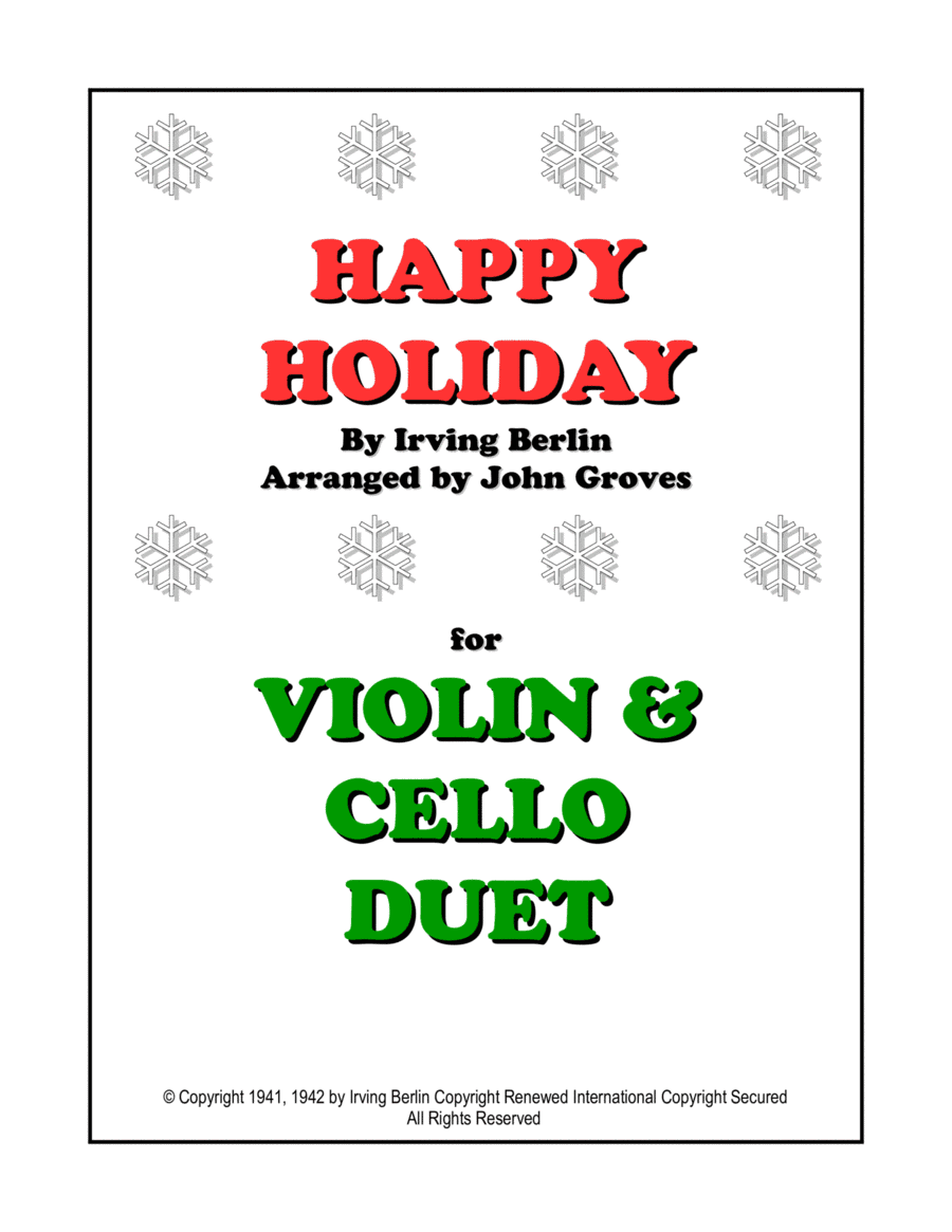 Happy Holiday (arr. John Groves)